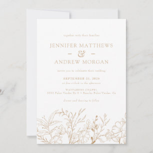 Convites para Casamento Floral Boho