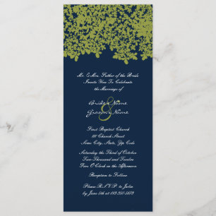 Convites para Casamento Floral de Alta Navu e Lim