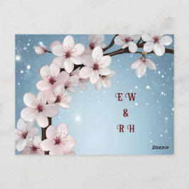 Convites para Casamento Floral de Flor Elegante