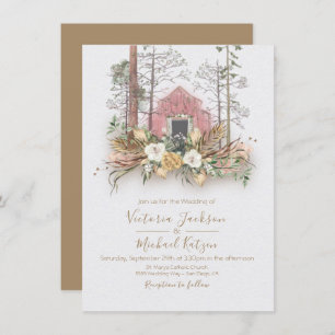 Convites para Casamento Florestal de Woodland Barn