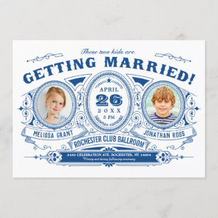 Convites para Casamento Fotográfico para Crianças 