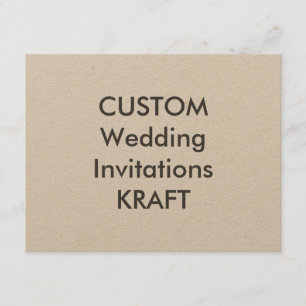 Convites para Casamento KRAFT 100lb 5,5" x 4,25"