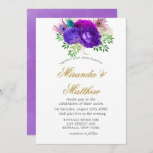 Convites para Casamento Luxury Fiesta Peacock Glit