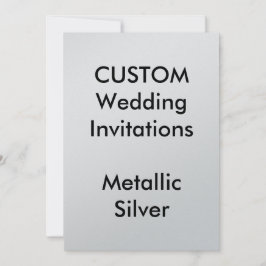 Convites para Casamento METÁLICO SILVER Personaliz