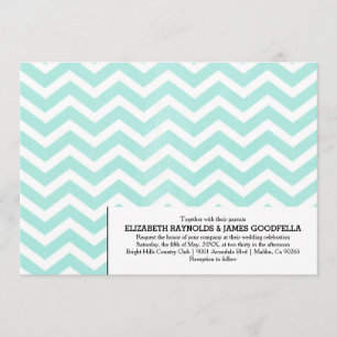 Convites para Casamento Moderno de Chevron Zigzag