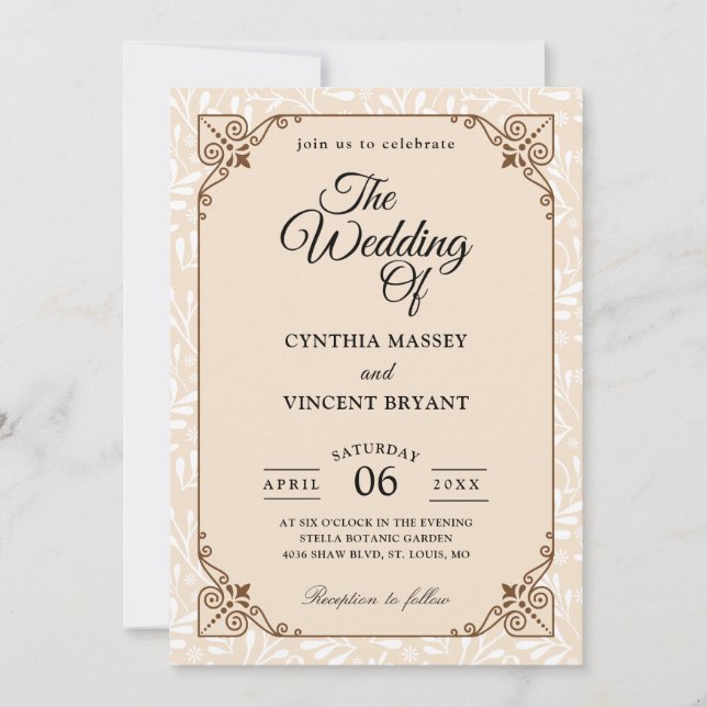 convites para casamento no interior do oeste (Frente)