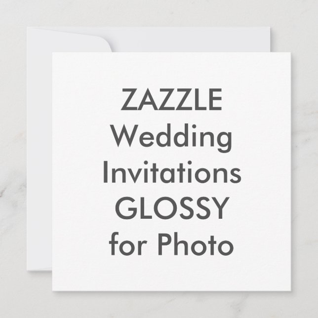 Convites para Casamento Quadrado SEMI-GLOSS 5,25" (Frente)