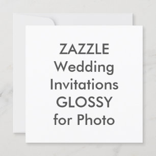 Convites para Casamento Quadrado SEMI-GLOSS 5,25"