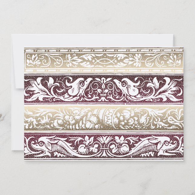 Convites para Casamento Renascentista (Frente)