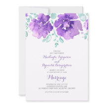 convites para casamento romântico de aquarelas
