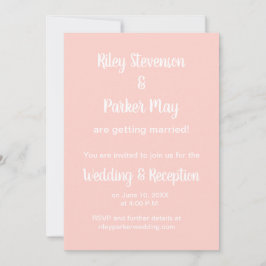 Convites para Casamento Rosa do Milênio