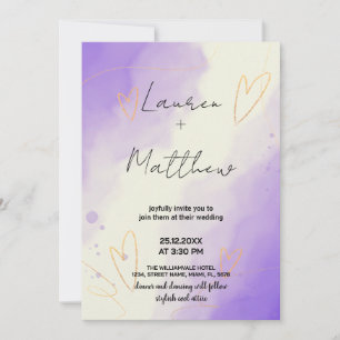 Convites para Casamento Roxo