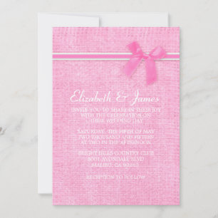 Convites para Casamento Russo Branca e Rosa