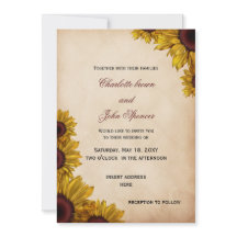 Convites para Casamento Russo de Girassol