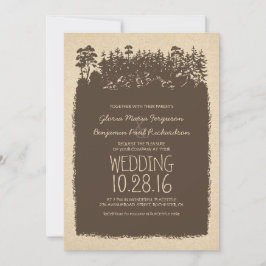 Convites para Casamento Rustic Woodland