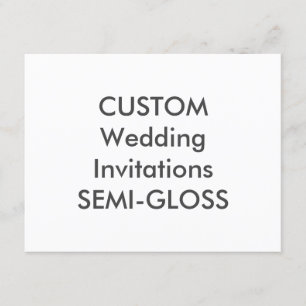 Convites para casamento SEMI-GLOSS 110lb 5,5" x 4,