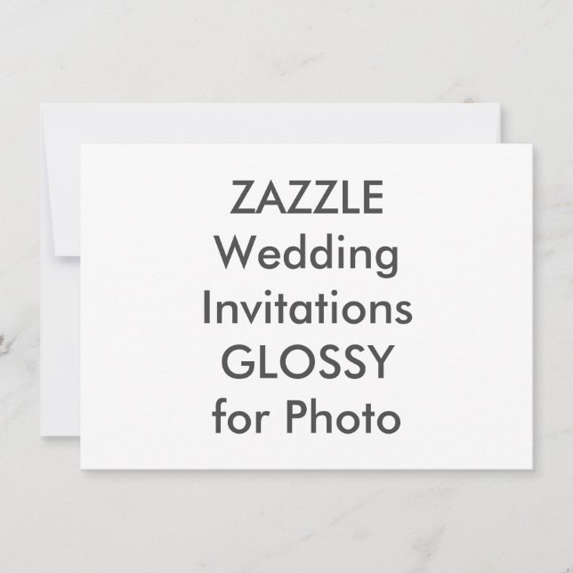 Convites para casamento SEMI-GLOSS de 6,25" x 4,5" (Frente)
