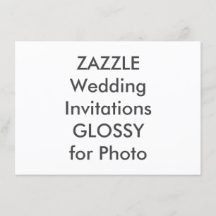 Convites para casamento SEMI-GLOSS de 6,25" x 4,5"