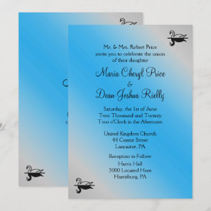 Convites para Casamento Swan 5" x 7"