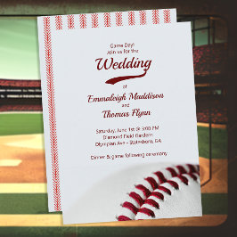 Convites para Casamento Tema Baseball