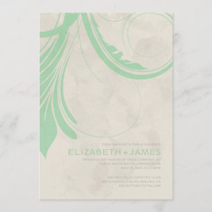 Convites para Casamento Vintage Flourish