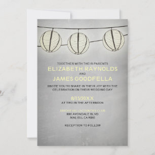 Convites para Casamento Vintage Lantern