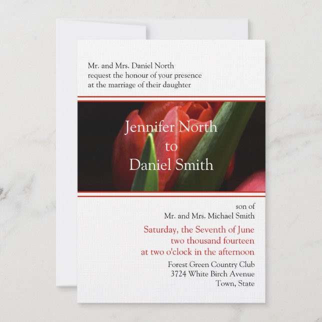 Convites Para Casamentos (Frente)