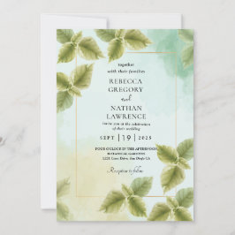 Convites para casamentos outono geométricos de our