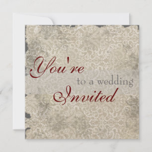 Convites para Casamentos tema damasco Clássicos