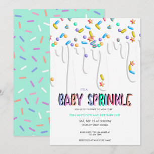 Convites para Chá de Bebê Sprinkle