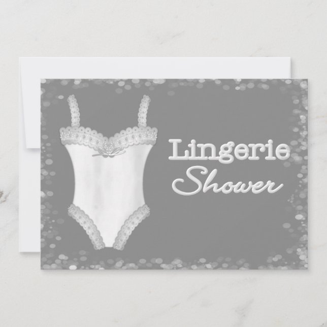 Convites para Chá de lingerie (Frente)