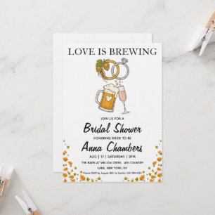 convites para chá de noiva love is brewing