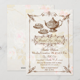 convites para Chá de panela de festas de chá flo