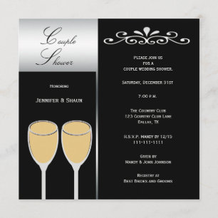 Convites para Chás de casamento Elegantes