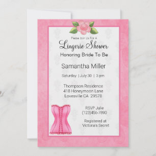 Convites para Chás de Lingerie