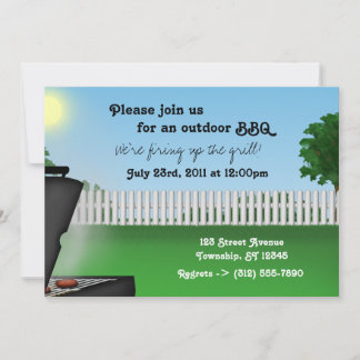 Convites para CHURRASCOS de quintal de Verão