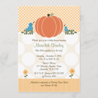 Convites para Chuveiro De Bebês De Outono