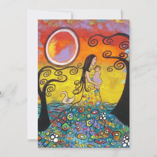 Convites para Chuveiro Mãe/Bebê (Frente)