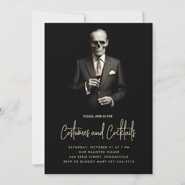 Convites para Cocktails e Figurinos (Frente)