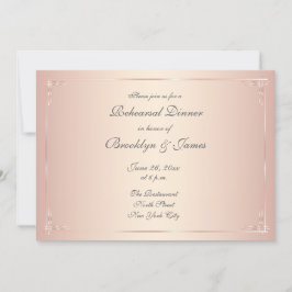 Convites para ensaio de casamentos de Blush Elegan