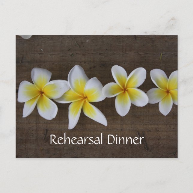 Convites para Ensaios de Casamento Frangipani (Frente)