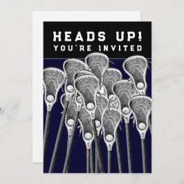 Convites para Evento da Equipe de Lacrosse