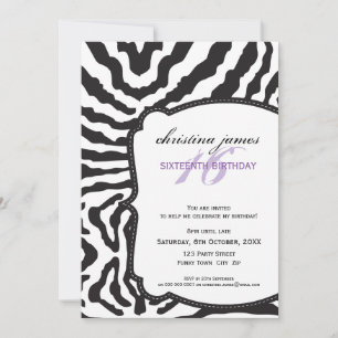 CONVITES PARA EVENTO ESPECIAL :: superb zebra 4P