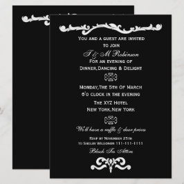 convites para eventos corporativos brancos pretos