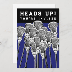 Convites para eventos da equipe de Lacrosse