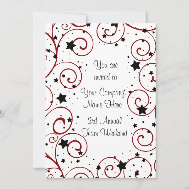 Convites para Eventos de Construção de Equipe Corp (Frente)