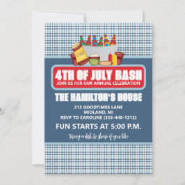 Convites para Festa Anual de 4 de Julho