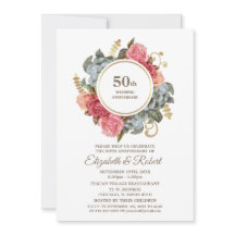 Convites para Festa de Aniversário de 50 Anos de C