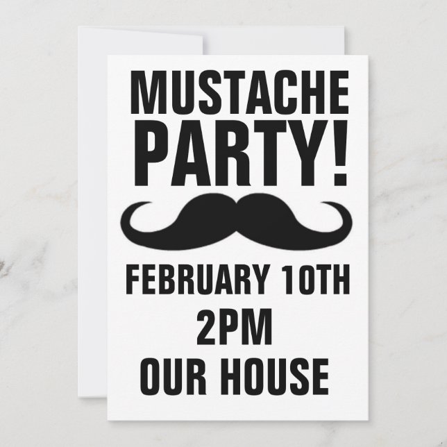 CONVITES PARA FESTA DE BIGODE (Frente)