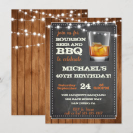 Convites para Festa de Cerveja Bourbon e Churrasco